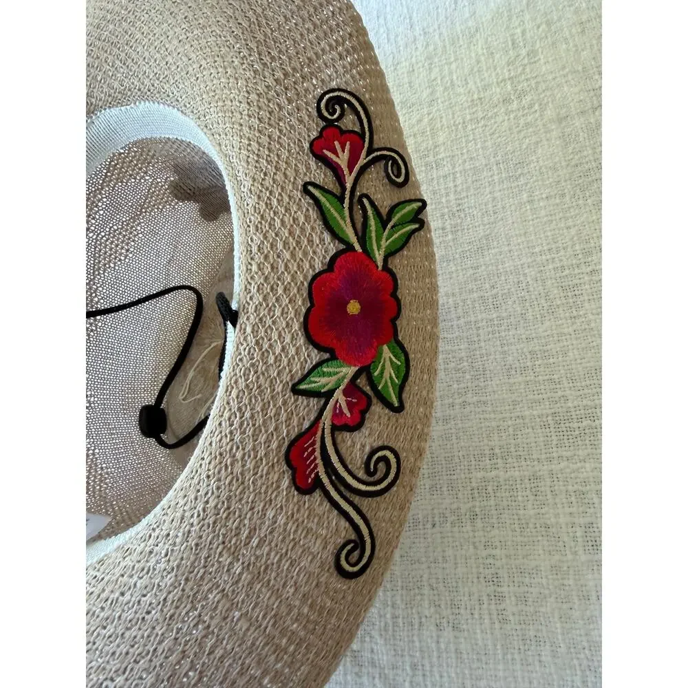 ED HARDY Women's Straw Cowboy Hat, NEW